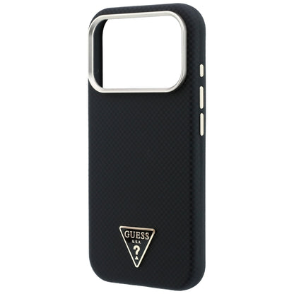 MagSafe puzdro pre Apple iPhone 18 Pro Max / 17 Pro Max, Guess, Kevlar Triangle Logo, čierne