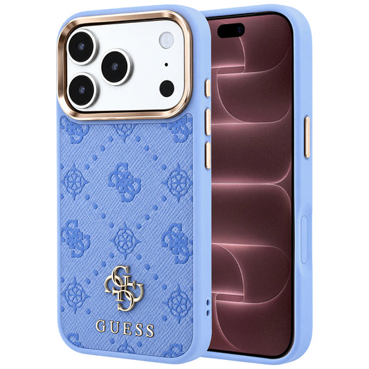 MagSafe puzdro pre Apple iPhone 18 Pro Max / 17 Pro Max, Guess, Peony 4G Small Logo, Bleu