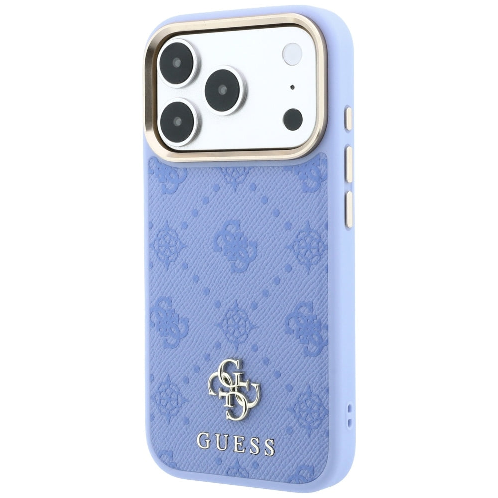 MagSafe puzdro pre Apple iPhone 18 Pro Max / 17 Pro Max, Guess, Peony 4G Small Logo, Bleu