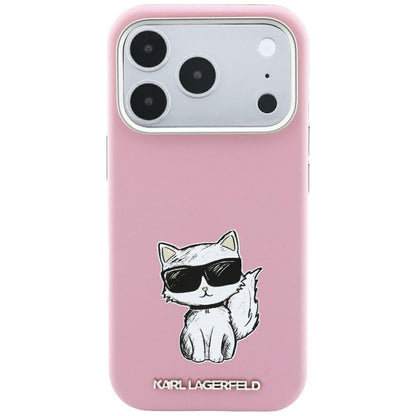 MagSafe puzdro pre Apple iPhone 18 Pro Max / 17 Pro Max, Karl Lagerfeld, Choupette Sketch, Ružová