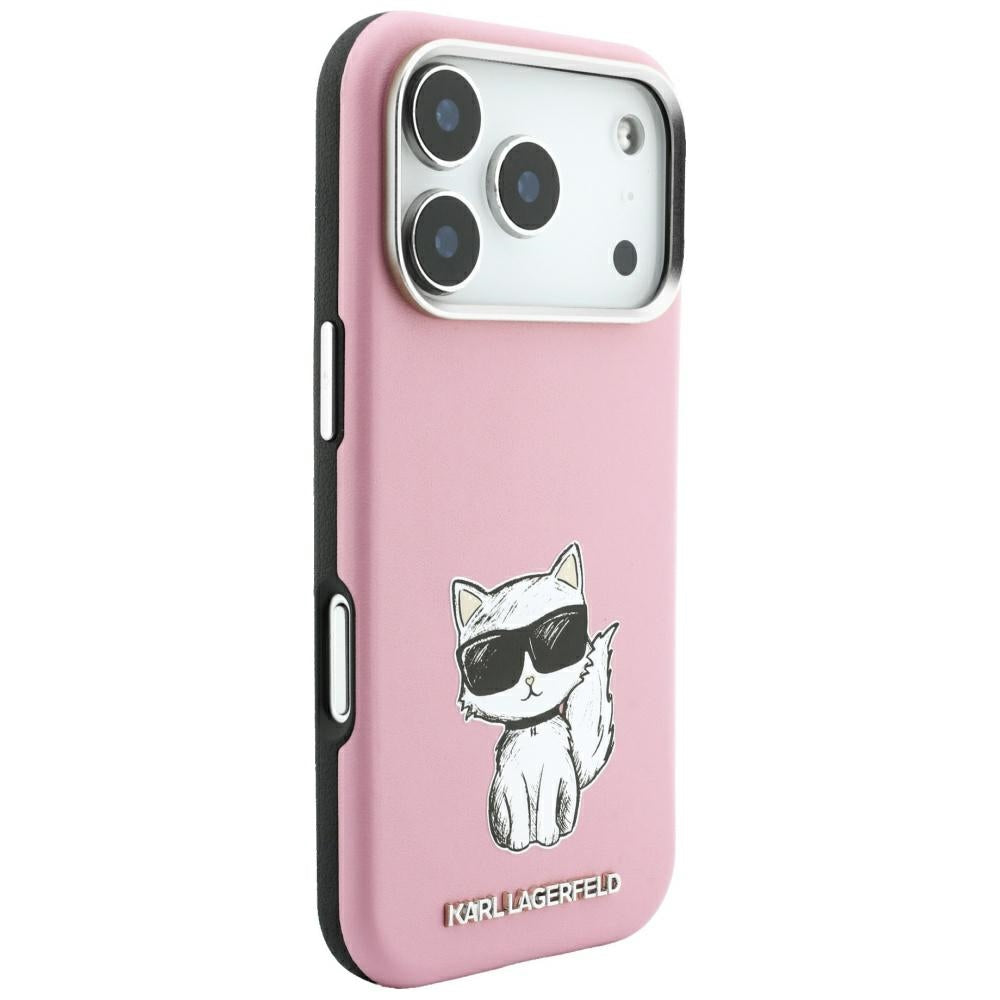 MagSafe puzdro pre Apple iPhone 18 Pro Max / 17 Pro Max, Karl Lagerfeld, Choupette Sketch, Ružová
