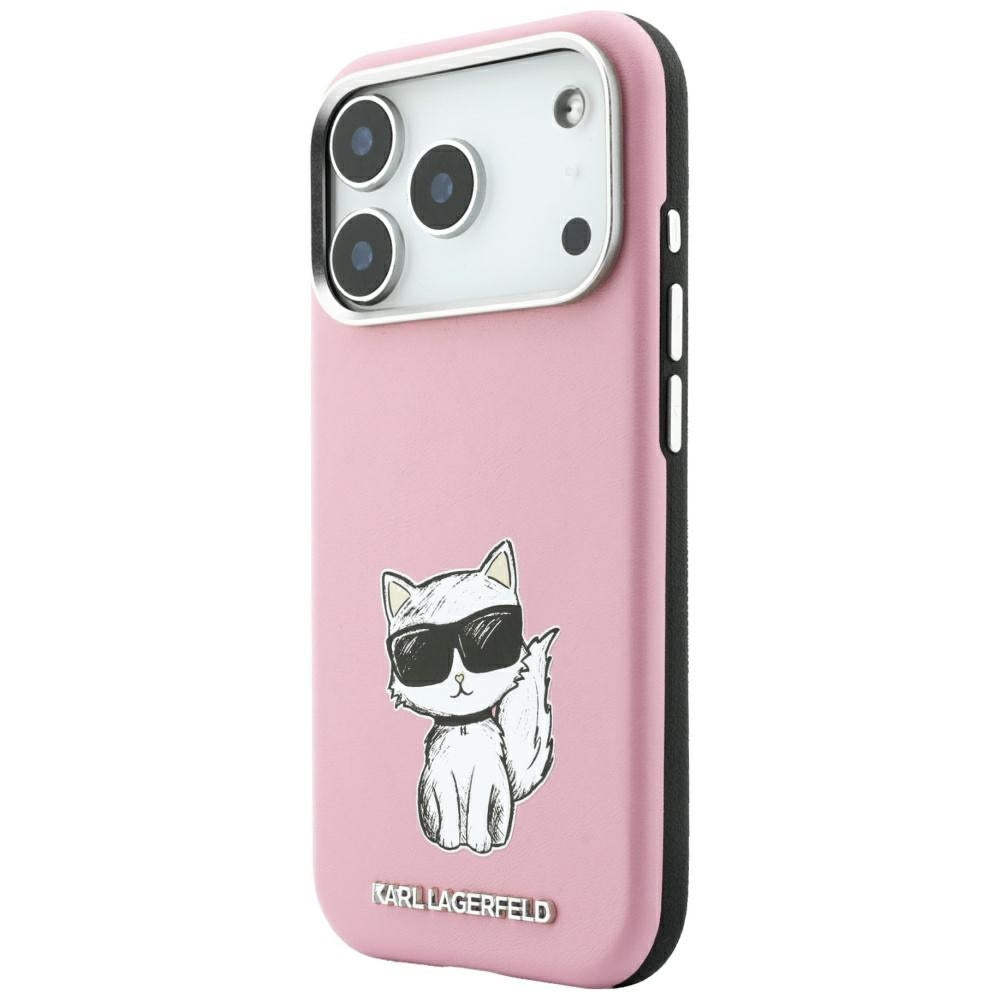 MagSafe puzdro pre Apple iPhone 18 Pro Max / 17 Pro Max, Karl Lagerfeld, Choupette Sketch, Ružová