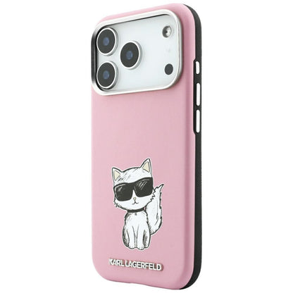 MagSafe puzdro pre Apple iPhone 18 Pro Max / 17 Pro Max, Karl Lagerfeld, Choupette Sketch, Ružová