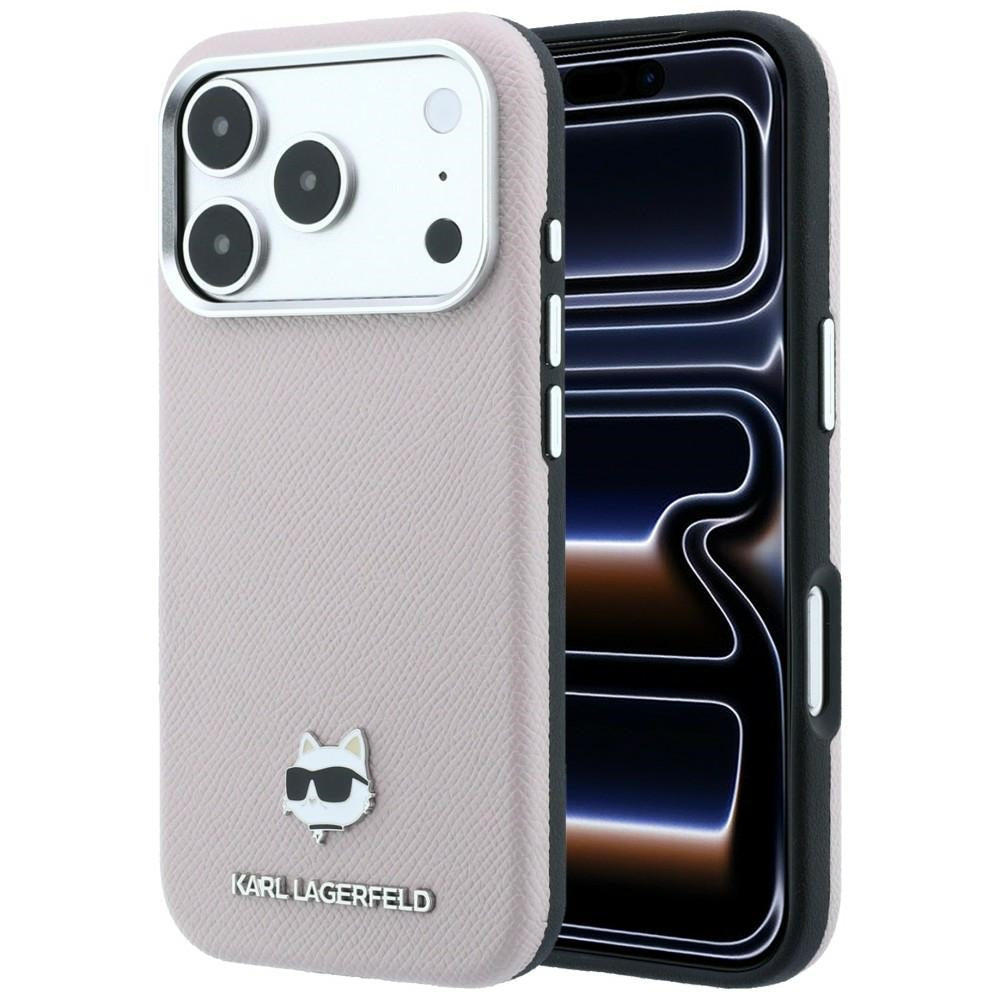 MagSafe puzdro pre Apple iPhone 18 Pro Max / 17 Pro Max, Karl Lagerfeld, Grained Choupette Head, Ružová