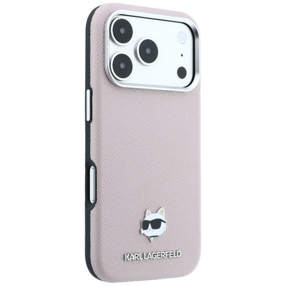 MagSafe puzdro pre Apple iPhone 18 Pro Max / 17 Pro Max, Karl Lagerfeld, Grained Choupette Head, Ružová