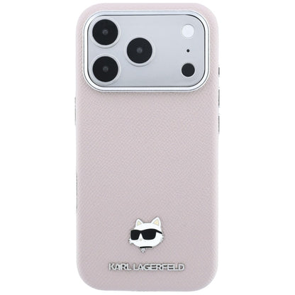MagSafe puzdro pre Apple iPhone 18 Pro Max / 17 Pro Max, Karl Lagerfeld, Grained Choupette Head, Ružová
