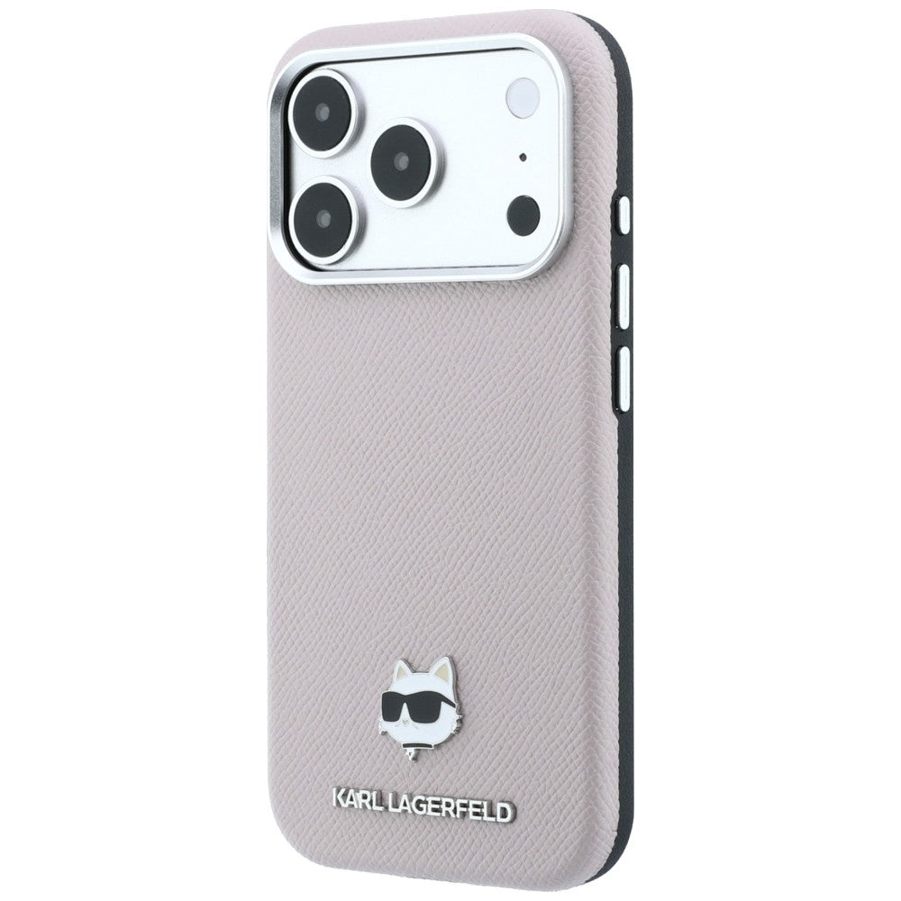 MagSafe puzdro pre Apple iPhone 18 Pro Max / 17 Pro Max, Karl Lagerfeld, Grained Choupette Head, Ružová