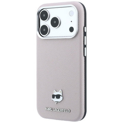 MagSafe puzdro pre Apple iPhone 18 Pro Max / 17 Pro Max, Karl Lagerfeld, Grained Choupette Head, Ružová