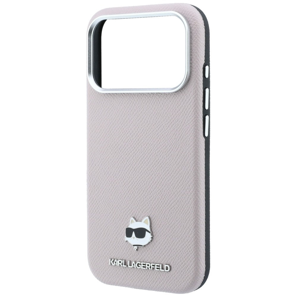 MagSafe puzdro pre Apple iPhone 18 Pro Max / 17 Pro Max, Karl Lagerfeld, Grained Choupette Head, Ružová