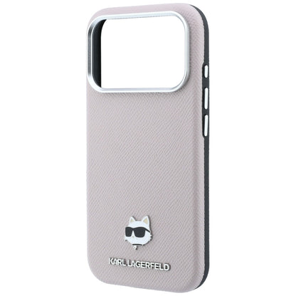 MagSafe puzdro pre Apple iPhone 18 Pro Max / 17 Pro Max, Karl Lagerfeld, Grained Choupette Head, Ružová