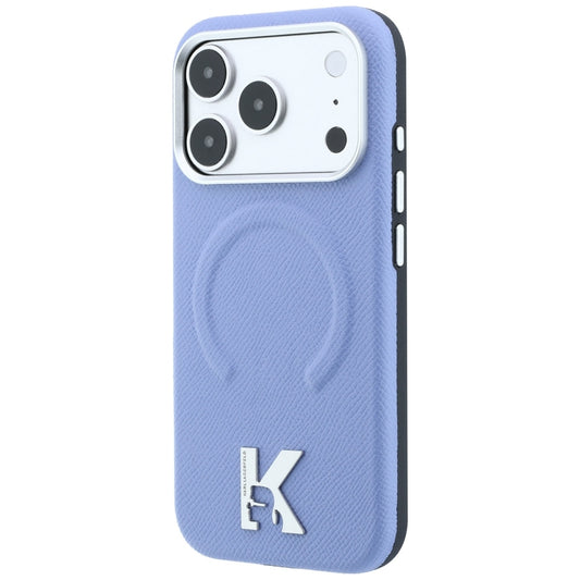 MagSafe puzdro pre Apple iPhone 18 Pro Max / 17 Pro Max, Karl Lagerfeld, Štruktúrovaný reliéfny prsteň, Modrá