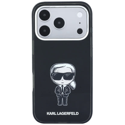 MagSafe puzdro pre Apple iPhone 18 Pro Max / 17 Pro Max, Karl Lagerfeld, HC IML Ikonik Sketch Print, Čierne