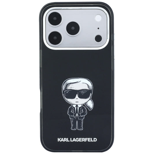 MagSafe puzdro pre Apple iPhone 18 Pro Max / 17 Pro Max, Karl Lagerfeld, HC IML Ikonik Sketch Print, Čierne