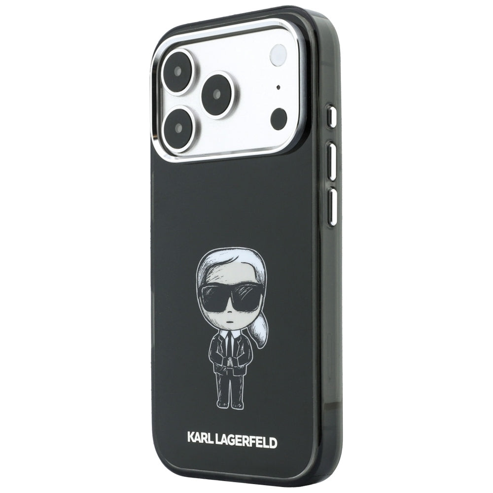 MagSafe puzdro pre Apple iPhone 18 Pro Max / 17 Pro Max, Karl Lagerfeld, HC IML Ikonik Sketch Print, Čierne