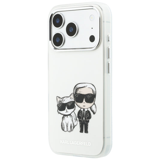 MagSafe puzdro pre Apple iPhone 18 Pro Max / 17 Pro Max, Karl Lagerfeld, IML KC Bodies Sketch Print, Béžová