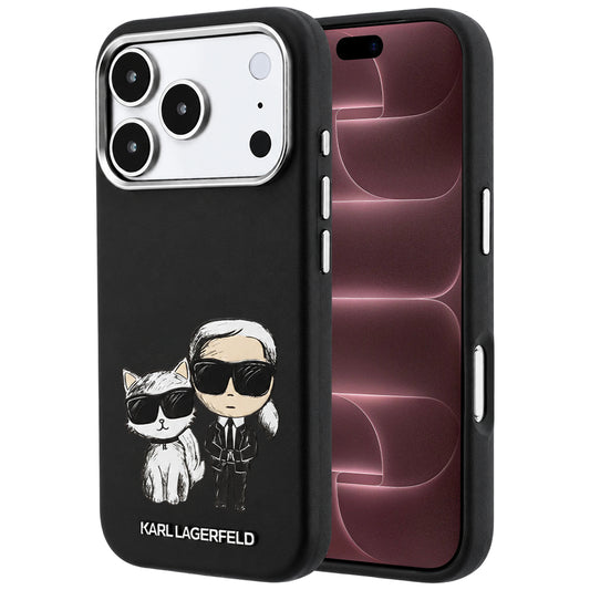 MagSafe puzdro pre Apple iPhone 18 Pro Max / 17 Pro Max, Karl Lagerfeld, KC Bodies Sketch, Čierna