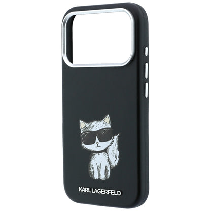 MagSafe Case for Apple iPhone 18 Pro Max / 17 Pro Max, Karl Lagerfeld, Smooth Choupette Sketch, Black