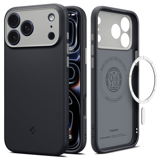MagSafe puzdro pre Apple iPhone 18 Pro Max / 17 Pro Max, Spigen, Caseology Nano Pop, čierne ACS12142