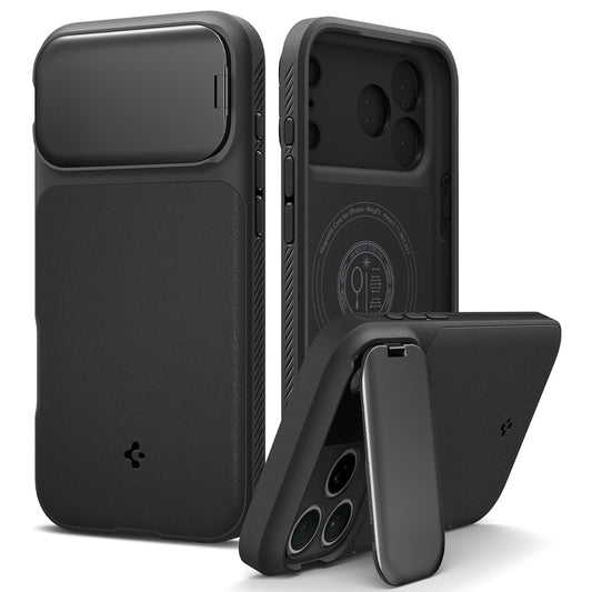 MagSafe puzdro pre Apple iPhone 18 Pro Max / 17 Pro Max, Spigen, Optik Armor, Čierna ACS09900