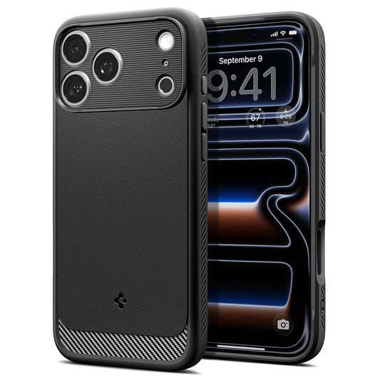 MagSafe puzdro pre Apple iPhone 18 Pro Max / 17 Pro Max, Spigen, Rugged Armor, Matná čierna ACS12109