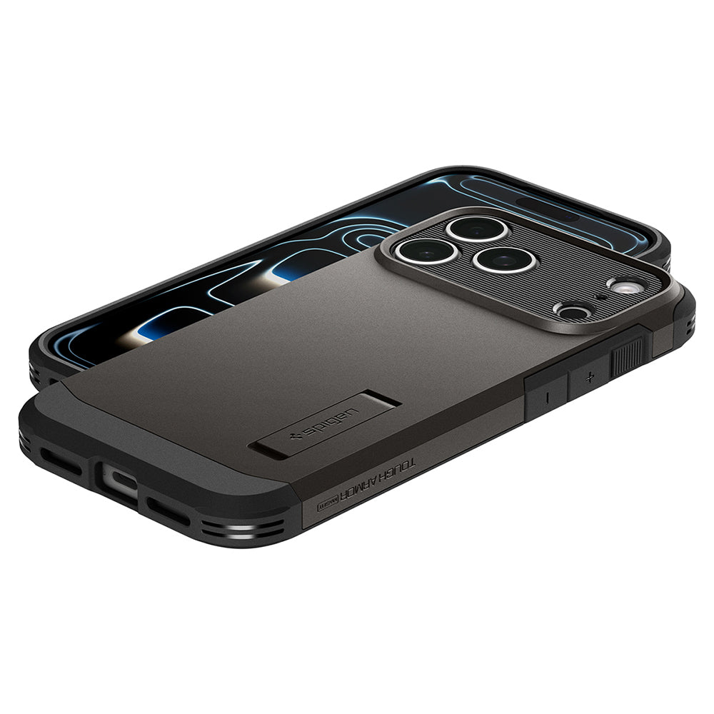 MagSafe puzdro pre Apple iPhone 18 Pro Max / 17 Pro Max, Spigen, Tough Armor T, sivé ACS12137
