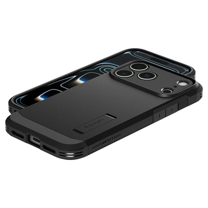 MagSafe puzdro pre Apple iPhone 18 Pro Max / 17 Pro Max, Spigen, Tough Armor T, čierne ACS12136