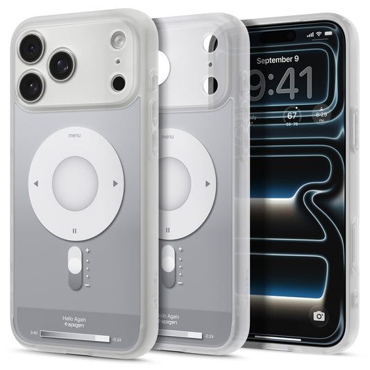 MagSafe puzdro pre Apple iPhone 18 Pro Max / 17 Pro Max, Spigen, Ultra Hybrid Classic, Strieborné ACS12130