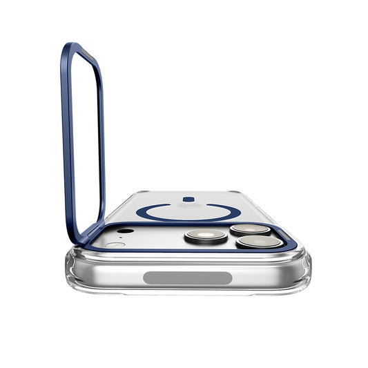 MagSafe puzdro pre Apple iPhone 18 Pro Max / 17 Pro Max, Spigen, Ultra Hybrid Optik S, Transparentná Tmavomodrá ACS11909