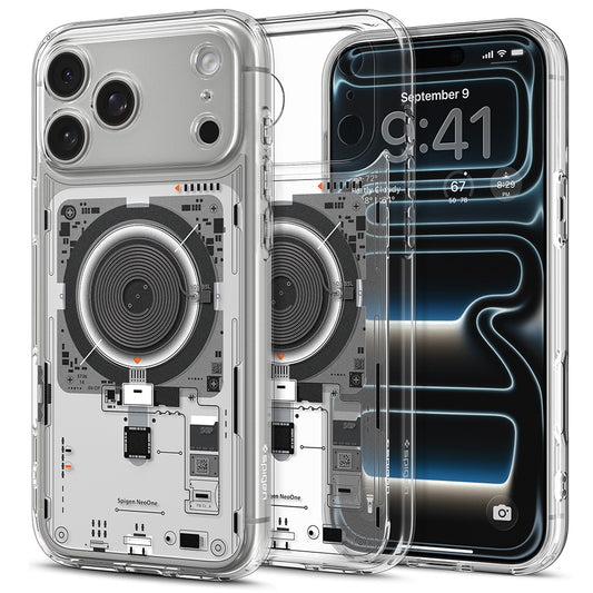 MagSafe puzdro pre Apple iPhone 18 Pro Max / 17 Pro Max, Spigen, Ultra Hybrid Neo One, Priehľadné ACS12129