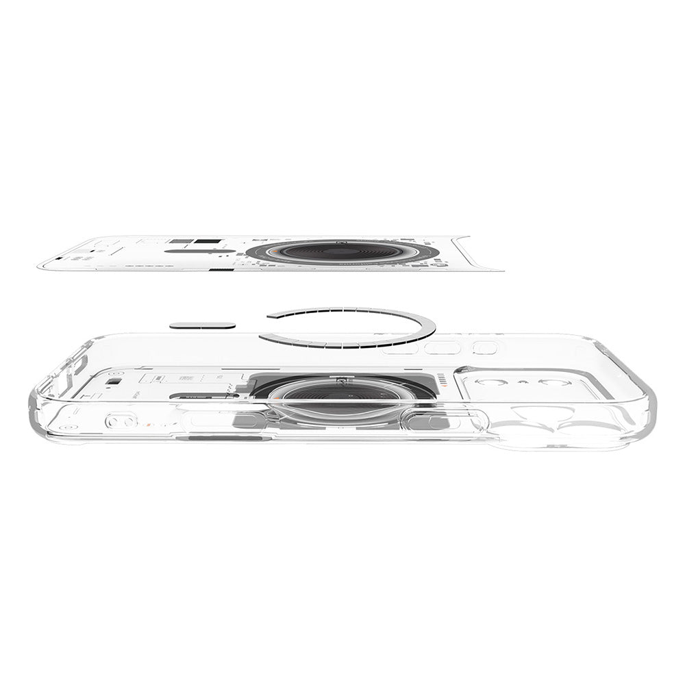 MagSafe puzdro pre Apple iPhone 18 Pro Max / 17 Pro Max, Spigen, Ultra Hybrid Neo One, Priehľadné ACS12129