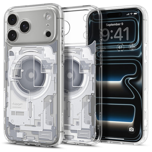 MagSafe puzdro pre Apple iPhone 18 Pro Max / 17 Pro Max, Spigen, Ultra Hybrid Zero One, Biele ACS12126