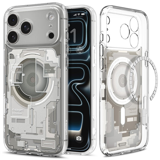 MagSafe puzdro pre Apple iPhone 18 Pro Max / 17 Pro Max, Spigen, Ultra Hybrid Zero One, Sivá ACS12127