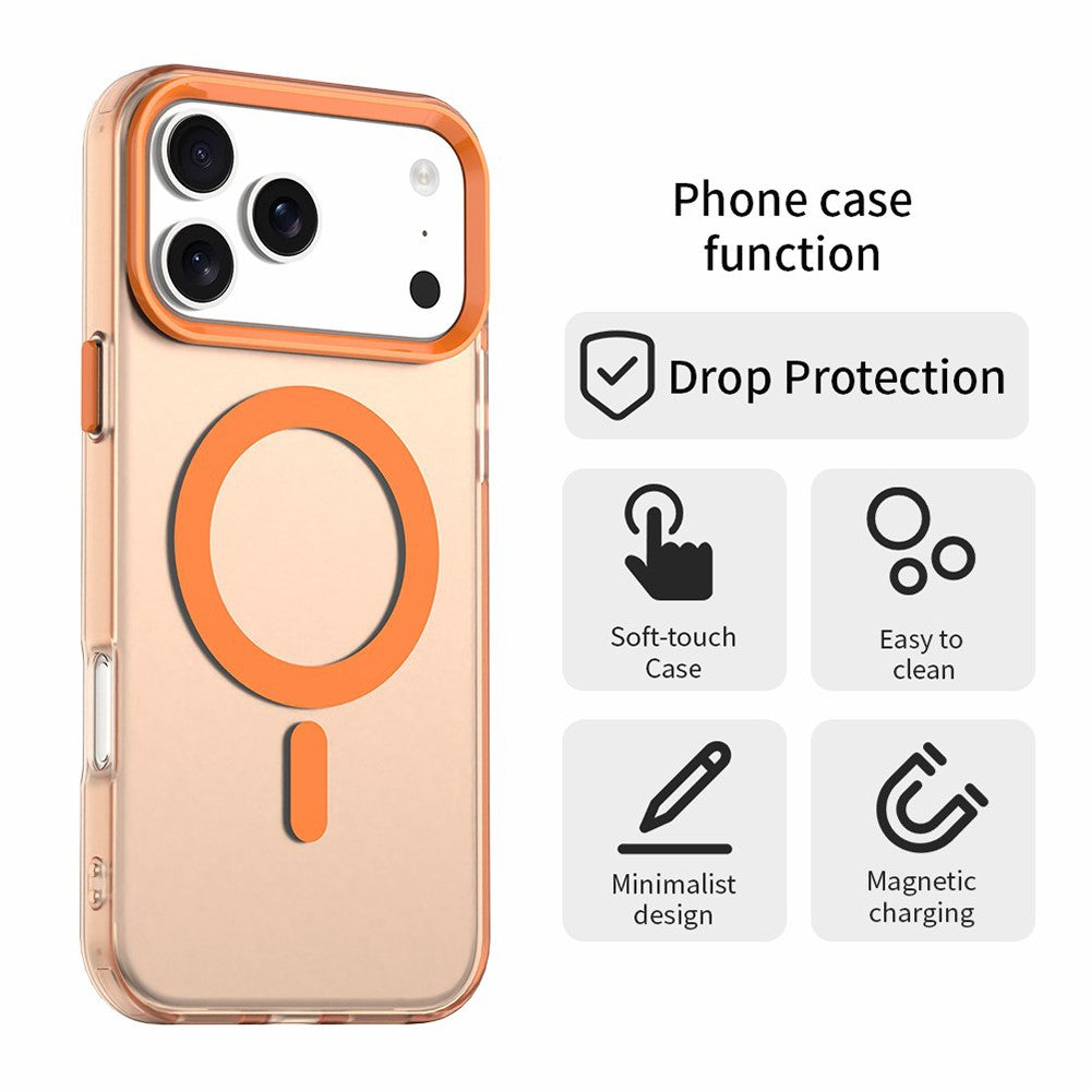 MagSafe puzdro pre Apple iPhone 18 Pro Max / 17 Pro Max, Techsuit, CandyCase, Oranžové