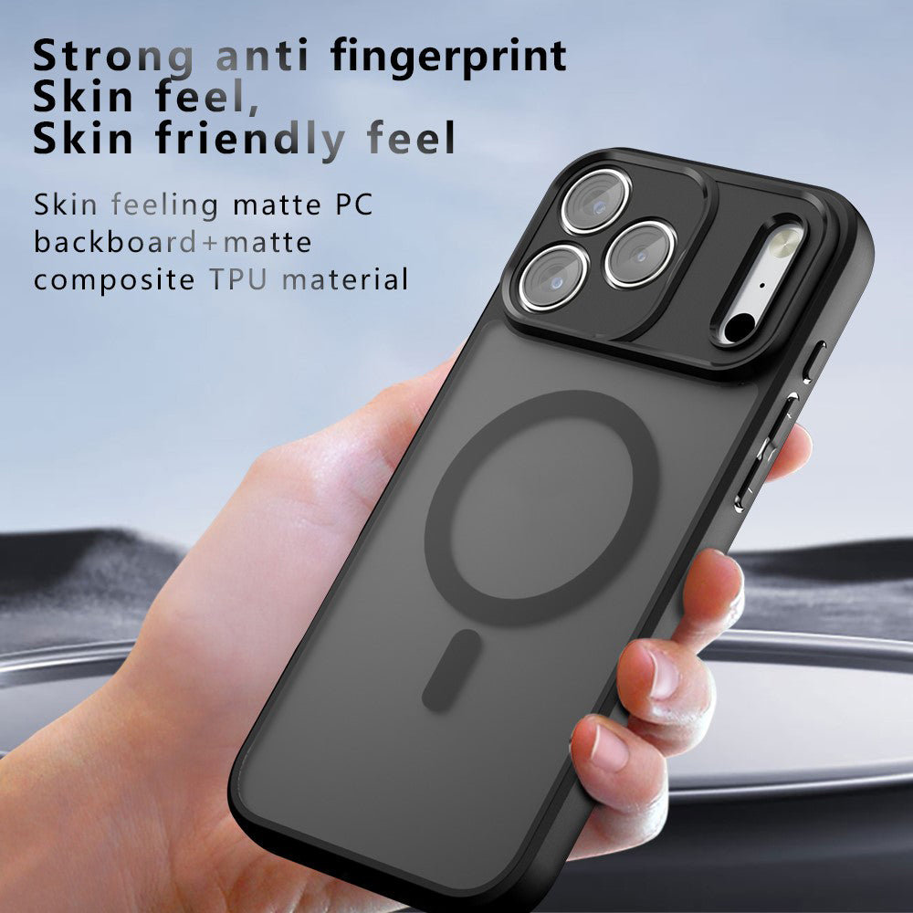 MagSafe puzdro pre Apple iPhone 18 Pro Max / 17 Pro Max, Techsuit, PureFrost, Čierna saténová