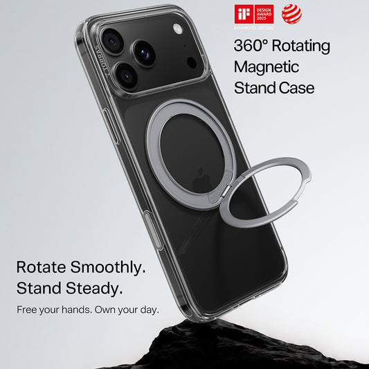 MagSafe puzdro pre Apple iPhone 18 Pro Max / 17 Pro Max, Torras, Ostand O1 Guardian, Priehľadné