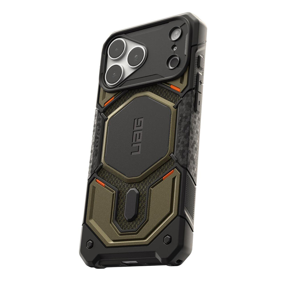 MagSafe puzdro pre Apple iPhone 18 Pro Max / 17 Pro Max, Urban Armor Gear, Monarch Pro Kevlar, Zelené