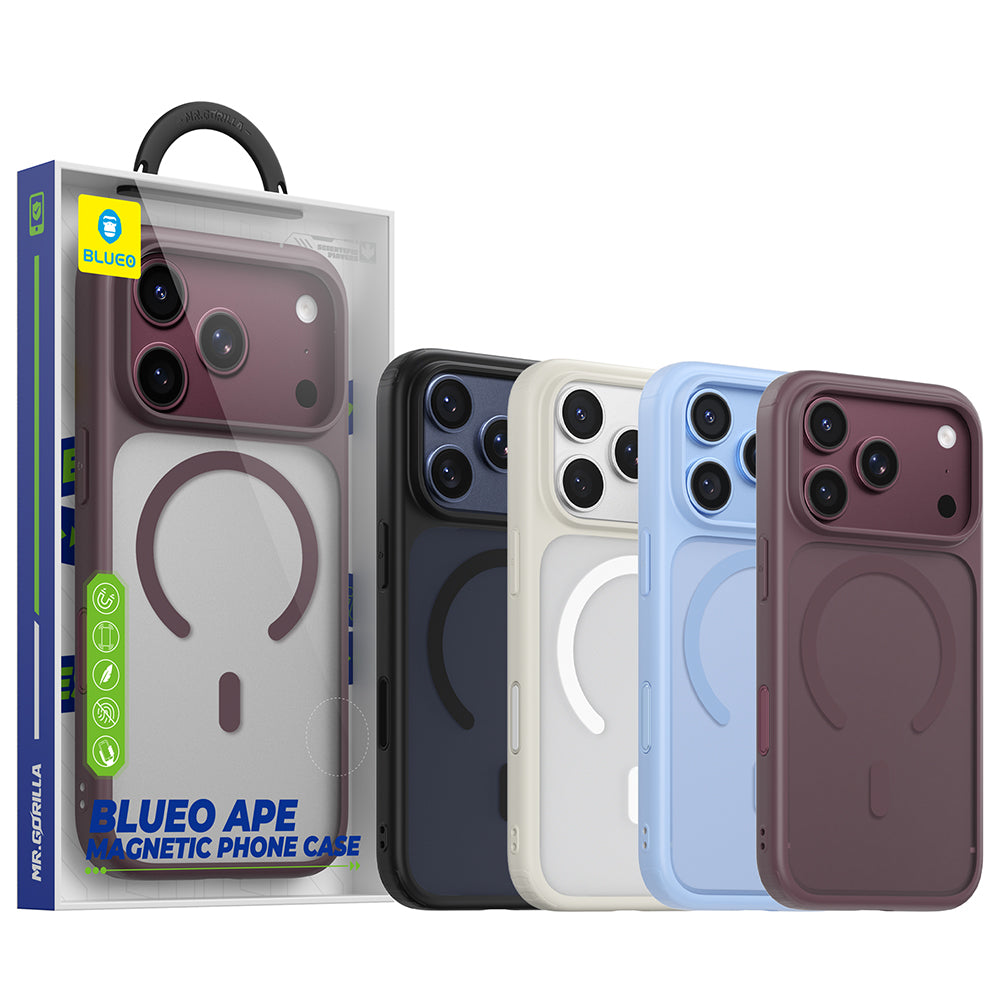 Puzdro MagSafe pre Apple iPhone 18 Pro Max, Blueo, APE Anti-Drop, bordové