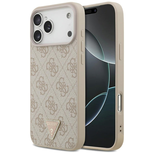 MagSafe puzdro pre Apple iPhone 18 Pro Max, Guess, 4G Triangle Strass, Ružové