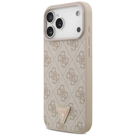MagSafe puzdro pre Apple iPhone 18 Pro Max, Guess, 4G Triangle Strass, Ružové