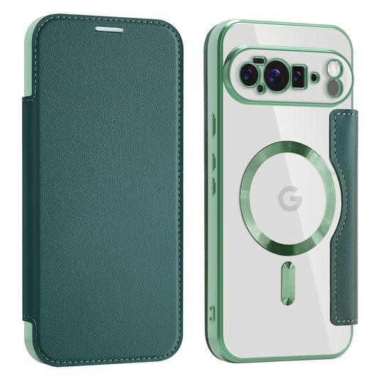 MagSafe puzdro pre Google Pixel 10 Pro XL, Techsuit, SmartMag Book, Zelené