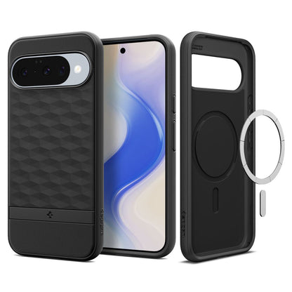 Puzdro MagSafe pre Google Pixel 10 Pro / 10, Spigen, Caseology Parallax, Matná čierna ACS09708