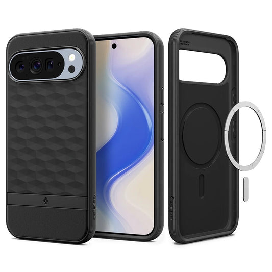 Puzdro MagSafe pre Google Pixel 10 Pro XL, Spigen, Caseology Parallax, Matná Čierna ACS09731