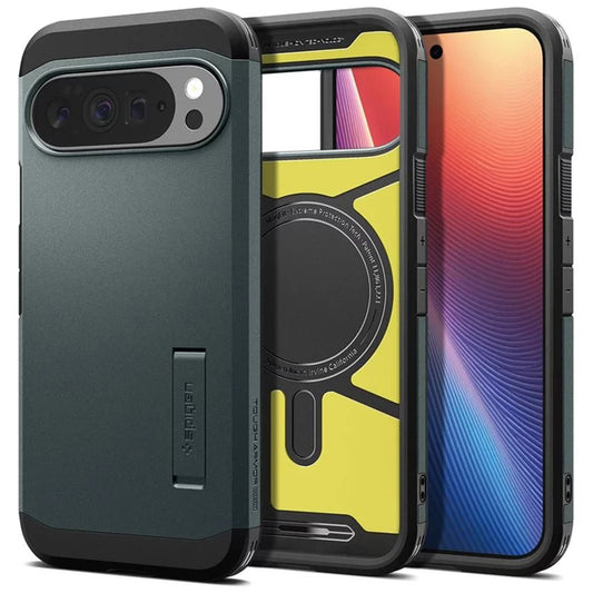 MagSafe puzdro pre Google Pixel 10 Pro XL, Spigen, Tough Armor, Zelené ACS09730