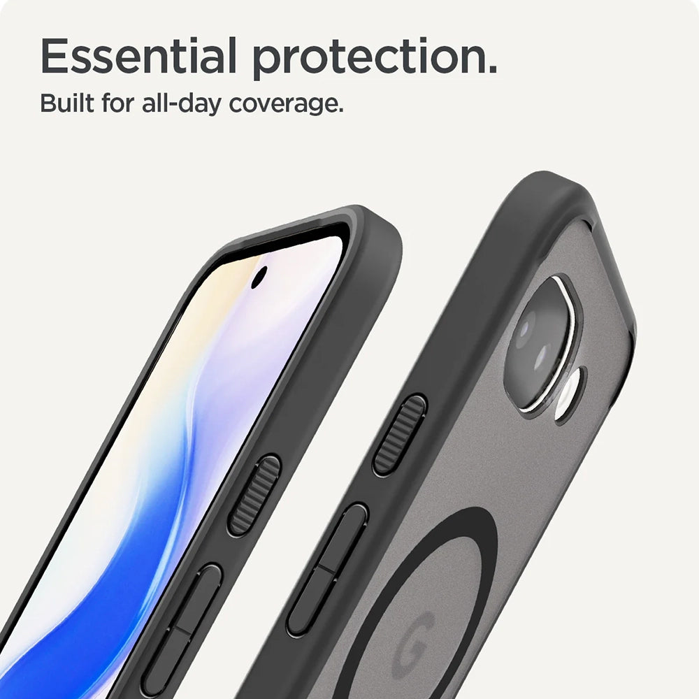 Puzdro MagSafe pre Google Pixel 10a, Spigen, Ultra Hybrid, Saténová čierna ACS11278