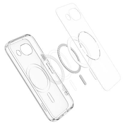 MagSafe puzdro pre Google Pixel 10a, Spigen, Ultra Hybrid, Priehľadná biela ACS11276