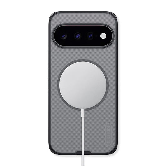 Puzdro MagSafe pre Google Pixel 11, Nillkin, Super Shield Pro, čierne, priehľadné, saténové