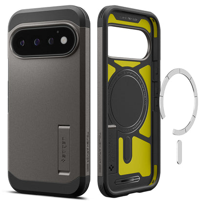 MagSafe puzdro pre Google Pixel 11 Pro, Spigen, Tough Armor, sivá ACS11860