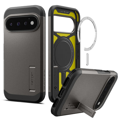 MagSafe puzdro pre Google Pixel 11 Pro, Spigen, Tough Armor, sivá ACS11860
