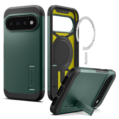 MagSafe puzdro pre Google Pixel 11 Pro, Spigen, Tough Armor, zelené ACS11859