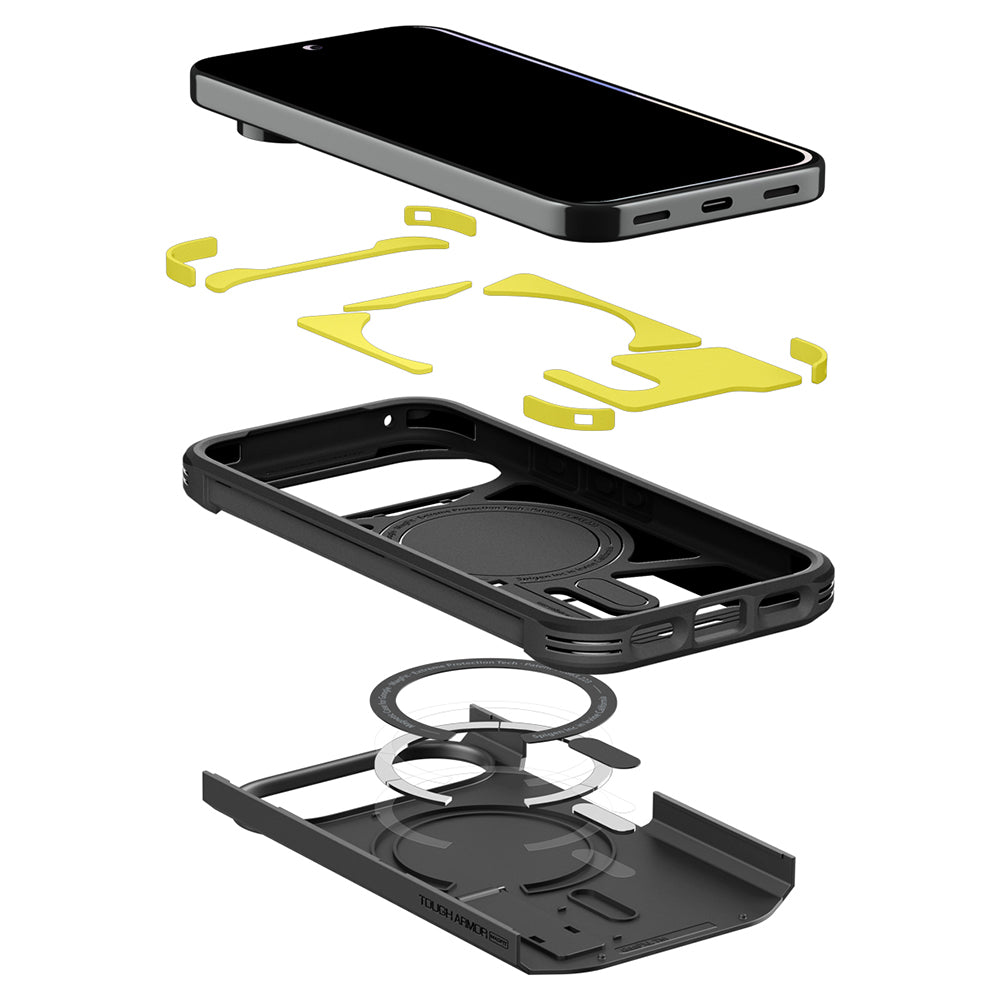 MagSafe puzdro pre Google Pixel 11 Pro XL, Spigen, Tough Armor, čierne ACS11453